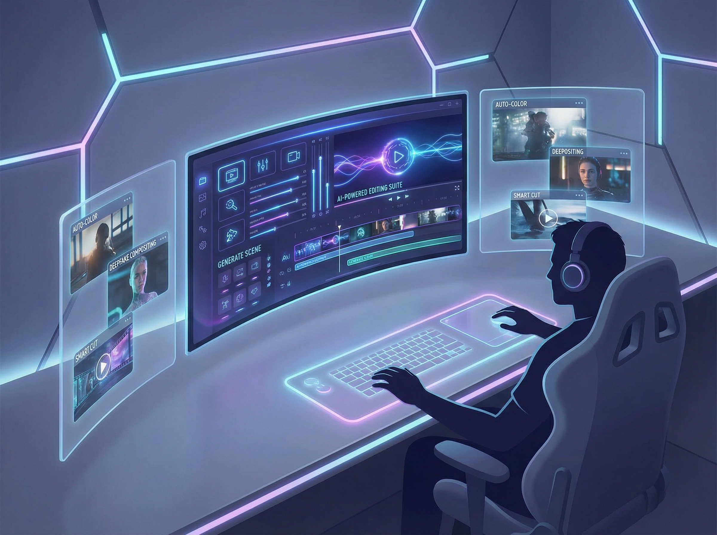 每日大赛AI修图与视频剪辑